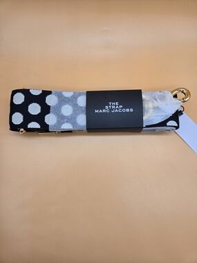 Marc Jacobs Polka Dot Camera Strap in Black & White